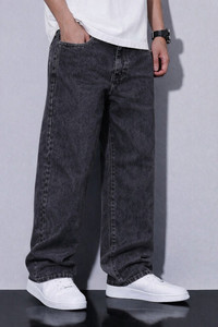 Sobbers Straight Fit Men Dark Grey Jeans