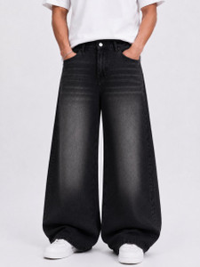 M Q Baggy Fit Men Black Jeans - Image 6