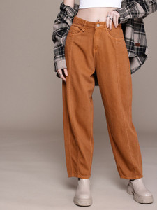 Roadster Relaxed Fit Women Red Jeans