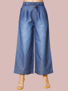 NOVIO Loose Fit Women Dark Blue Jeans