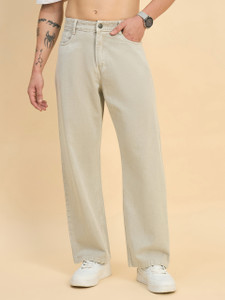 STUDIO NEXX Loose Fit Men Beige Jeans - Image 6