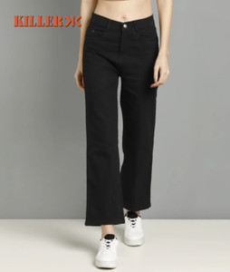 KILLER Straight Fit Girls Black Jeans