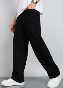Clyver Loose Fit Men Black Jeans - Image 6