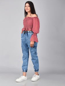 Oiskal Jogger Fit Women Light Blue Jeans