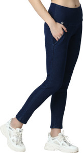 3BUTTERFLIES Dark Blue Jegging