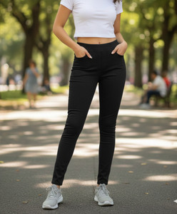 silver threads Black Jegging