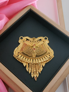 Niva Fashion Trendy MangalSutra Brass, Gold-plated Brass Pendant