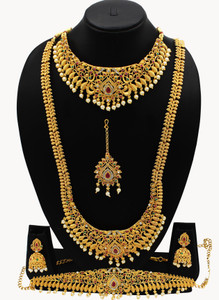Nagneshi Art Alloy Multicolor Jewellery Set