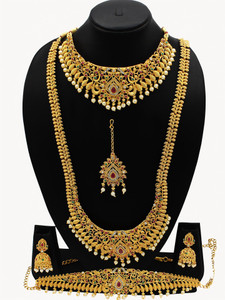 Nagneshi Art Alloy Multicolor Jewellery Set