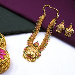 AHR FASHION Brass, Copper Gold-plated Multicolor Jewellery Set
