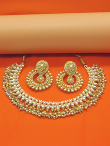 SHREE MAULI CREATION Alloy Gold-plated Gold Jewellery Set