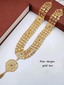 AmarAshish Enterprise Brass Gold-plated Gold Jewellery Set
