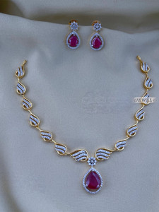 Influtive Brass, Copper Gold-plated Gold Jewellery Set