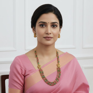 Grisha Jewellery Brass Gold-plated Multicolor Jewellery Set