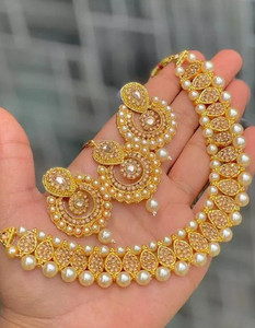 jatin imitation Metal Gold-plated Gold Jewellery Set