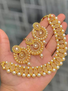 jatin imitation Metal Gold-plated Gold Jewellery Set