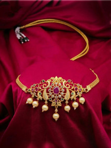 Laforword Brass Gold-plated Gold Jewellery Set