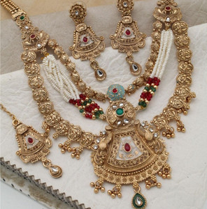VR Fashion Brass Gold-plated Gold Jewellery Set