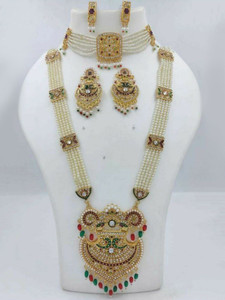 Niva Fashion Alloy Gold-plated Multicolor Jewellery Set