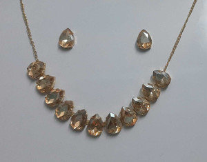 Aksh Enterprises Alloy Gold-plated Gold Jewellery Set