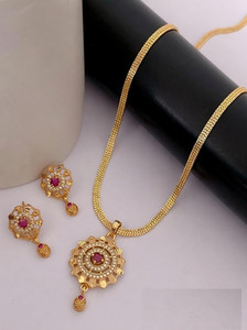 Dreamish Imitation Brass Gold-plated Gold Jewellery Set