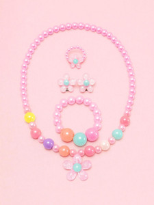 SYGA Mother of Pearl Multicolor Jewellery Set