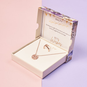 Salty Stainless Steel Rose Gold Jewellery Set