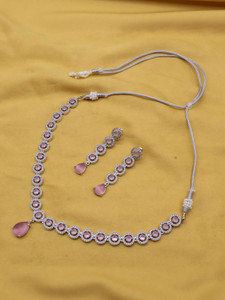 Glimmer Soul Copper Silver Pink Jewellery Set
