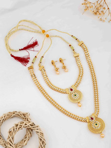 Wynona Brass Gold-plated Gold Jewellery Set