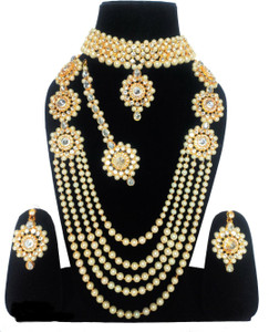 IBM COLLECTIONS Alloy Gold Jewellery Set