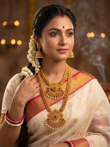 Laforword Brass Gold-plated Gold Jewellery Set