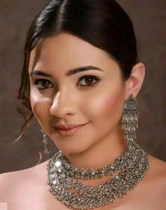 TET Alloy Silver Silver Jewellery Set