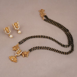OChori Copper Gold-plated Gold Jewellery Set