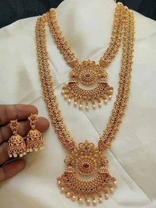 SSS ARTS Alloy Gold-plated Gold Jewellery Set