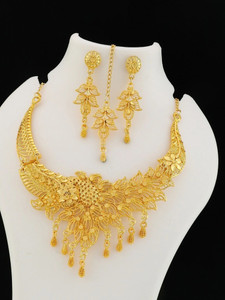 TAGADO Brass Gold Jewellery Set