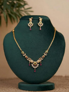 SCG Brass Gold Jewellery Set
