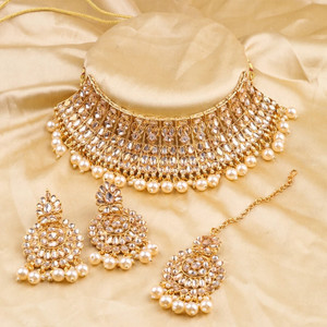 SS IMITATION JEWELLERY Alloy Gold-plated Gold Jewellery Set