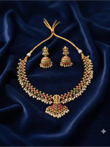 just like Brass Gold-plated Gold Jewellery Set