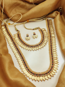 ZR JEWELS Brass Gold-plated Gold Jewellery Set