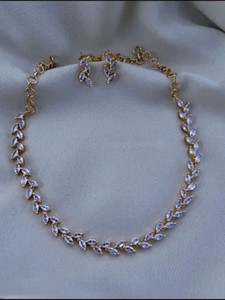 NAKMAN JEWELLERY Brass, Copper Gold-plated Gold Jewellery Set