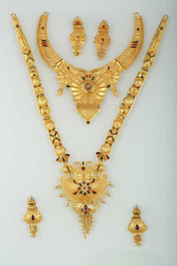YORATHU Alloy Gold-plated Gold Jewellery Set
