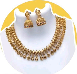 RIENTA JWL Alloy Copper Gold Jewellery Set