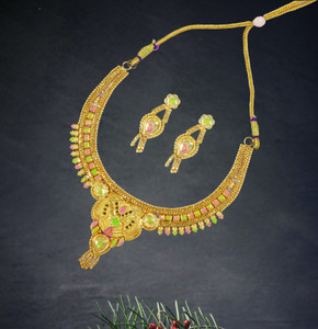 Guarantee Ornament House Brass Gold-plated Multicolor Jewellery Set