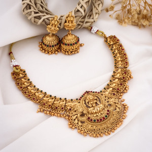 vihaajewellery Brass Multicolor Jewellery Set