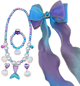 SYGA Metal Purple Jewellery Set