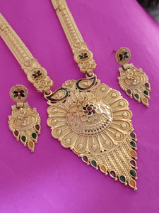 parient. Brass Gold-plated Gold Jewellery Set