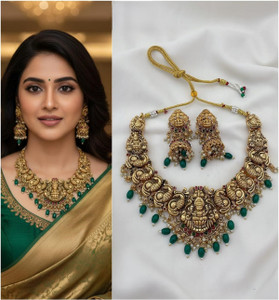 RIENTA JWL Alloy Copper Gold Jewellery Set