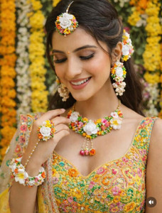 CRAFTSAI EXPORTS Fabric Multicolor Jewellery Set