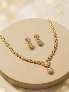 brado jewellery Brass Gold-plated Gold Jewellery Set