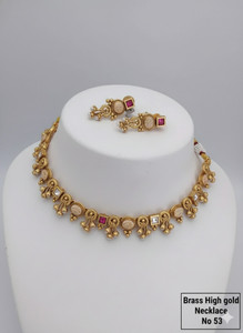 Enovative world Copper Gold-plated Gold Jewellery Set